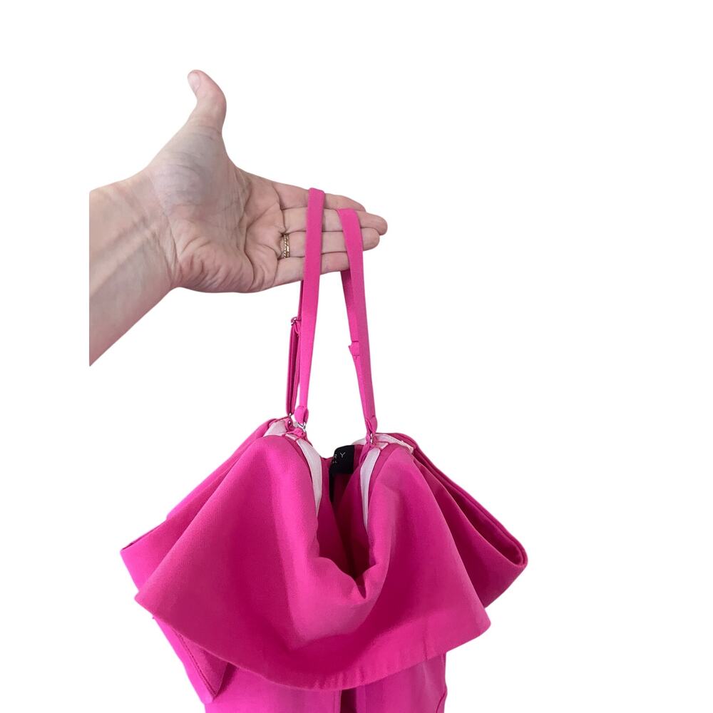 Laundry by Shelli Segal Pink Wide-Leg Jumpsuit Occasion Barbiecore Statement-S - Picture 5 of 5